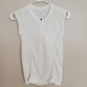 Athleta White Mesh Athleisure tank top XS